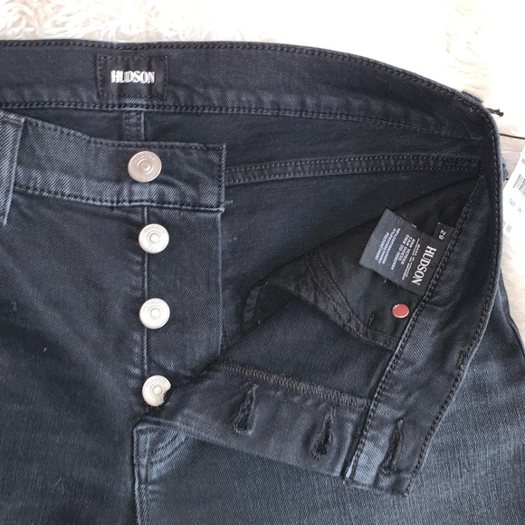 HUDSON Jeans Riley Crop Relaxed Star Grommet Sz 29 - Picture 8 of 12